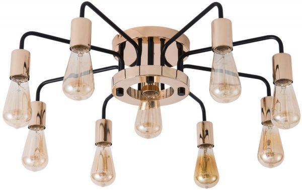 Люстра потолочная Arte Lamp Gelo A6001PL-9BK 9x40 Вт E27 черный 