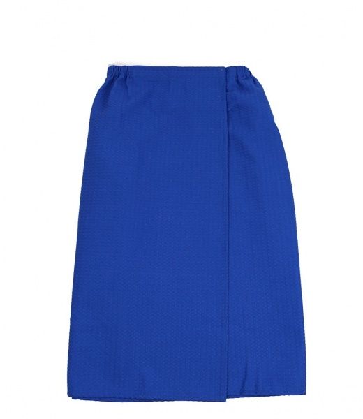 Парео для сауни Sauna PRO жіноче вафельне на липучці, волошкове