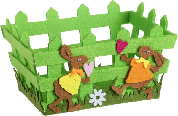 Кошик декоративний цукерниця з зайчиком