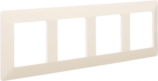 Рамка четырехместная Legrand Life универсальная кремовый 754044