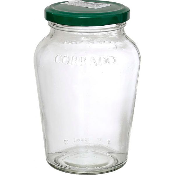 Банка для консервування з металевою кришкою твіст-оф фігурна 480 мл 