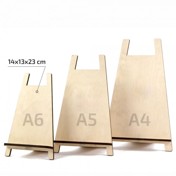 Мольберт настольный сувенирный А6 500141301 Rosa Studio 14х13х23 см