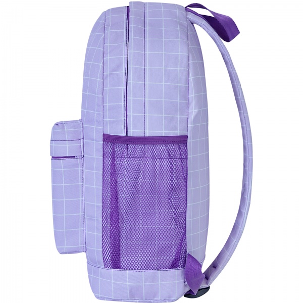 Рюкзак молодежный Bagland Клетка фиолетовый 17 л 533664 (суб.1341)