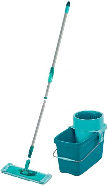 Комплект швабра и ведро с автоматическим отжимом для пола Leifheit Clean Twist Evo (52014) 33 см 