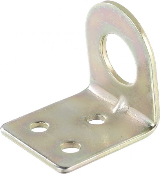 Вушко для замка гнуте 50мм жовтий цинк