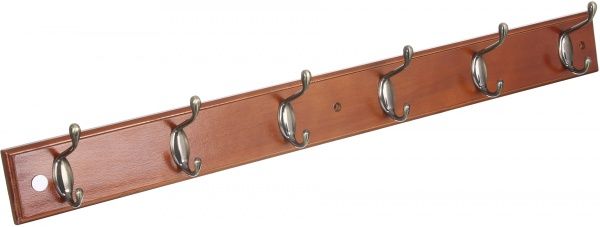 Вешалка для одежды VI тип 1+1 бронза/орех