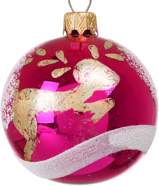 Шар новогодний мульти d 60 мм в ассортименте