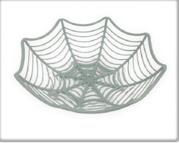 Фруктовница Паутинка 28x7,5 см слоновая кость Plastic's Craft 