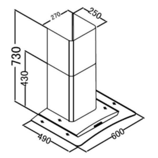 Вытяжка Pyramida BH R black 60 см