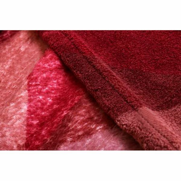 Плед мікрофібра UP Геометрія бордо 150x200 см