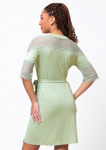 Халат домашний женский Roksana Josephine 1340/60315 р. 54 зеленый