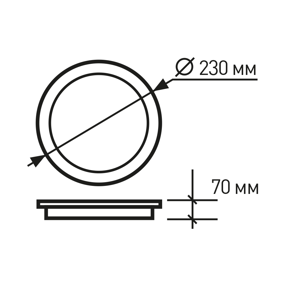 Светильник светодиодный встраиваемый Eurolamp 24 Вт белый LED-DLR-24/4(Е)