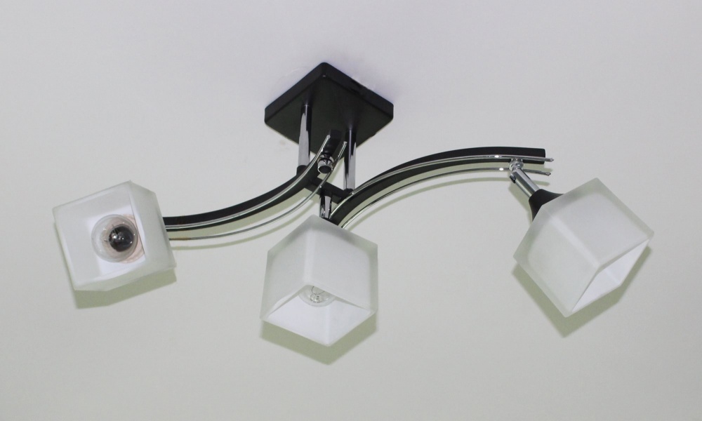 Люстра потолочная Sirius B N1435/3 BK+CH 3x60 Вт E27 черный 1435/3