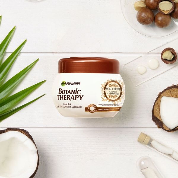 Маска для волосся Garnier Botanic Therapy Кокосове молочко й олія макадамії 300 мл