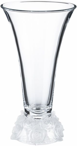 Ваза стеклянная прозрачная Rose frost 355MM Bohemia