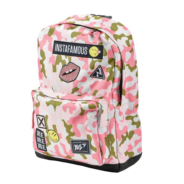 Рюкзак молодіжний YES T-67 Smiley World Military girl 558280 17 л різнокольоровий