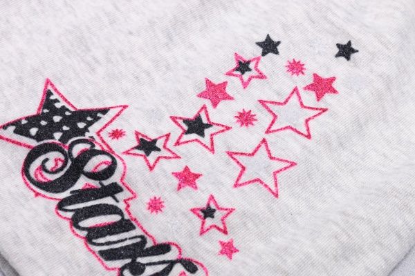 Шапочка детская для девочки Kraft 264-Т р.52-54 светло-серый 