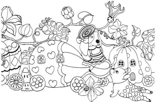 Книга-раскраска Лулу Майо «Раскраска-антистресс. Почти миллион собак» 978-966-976-326-6