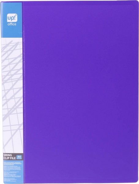 Скоросшиватель А4 с пружинным механизмом Clip A фиолетовый UP! (Underprice)