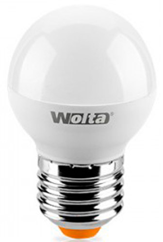 Лампа світлодіодна Wolta 6 Вт G45 матова E27 220 В 4000 К 25S45GL6E27-S 
