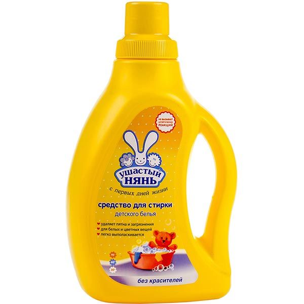 Гель для машинной и ручной стирки Ушастый нянь С первых дней жизни 0,75 л