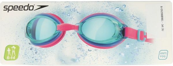 Очки для плавания Speedo 8-09298B981 Jet JU 8-09298B981 one size розовыйголубой