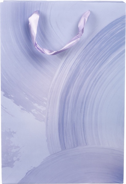 Пакет подарочный SuperL пл D-1139 лавандовый мазки краски