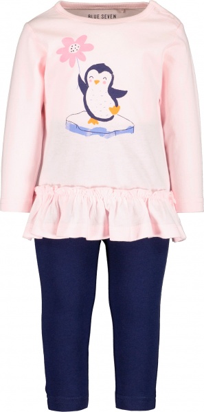 Комплект для дівчаток Blue Seven трикотажний 2 одиниці р.86 рожевий із синім 966006 X * 98 