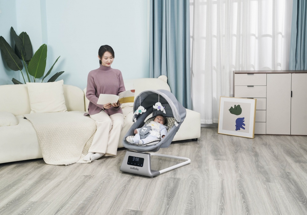 Кресло-качалка Coolbaby с LED дисплеем KDD-RS003D