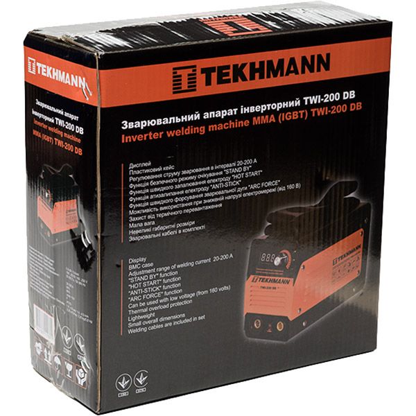 Инвертор сварочный Tekhmann TWI-200 DB