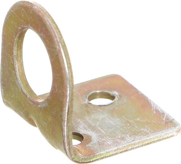 Проушина для замка выгнутая 20мм желтый цинк