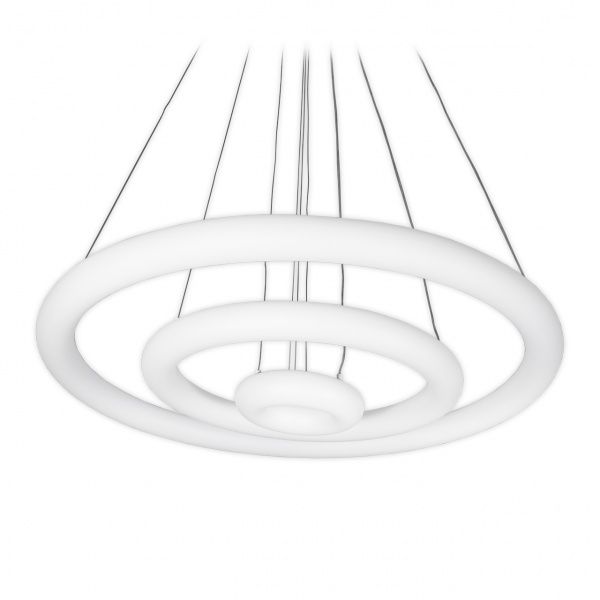 Люстра светодиодная Hopfen Gravitation 3R с пультом ДУ (Plexiglas) 150 Вт белый 