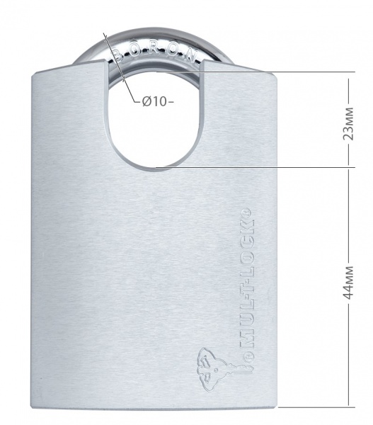 Замок навісний Mul-T-Lock G55P Integrator376P 2KEY 23x10 мм відкритий (амбарний) 