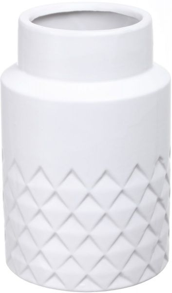 Ваза керамічна біла Matt 13,5х13,5х20 см