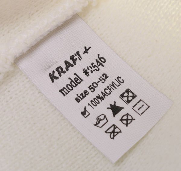 Шапочка дитяча для дівчинки Kraft+ арт. 2546 р.50-52 молоко 