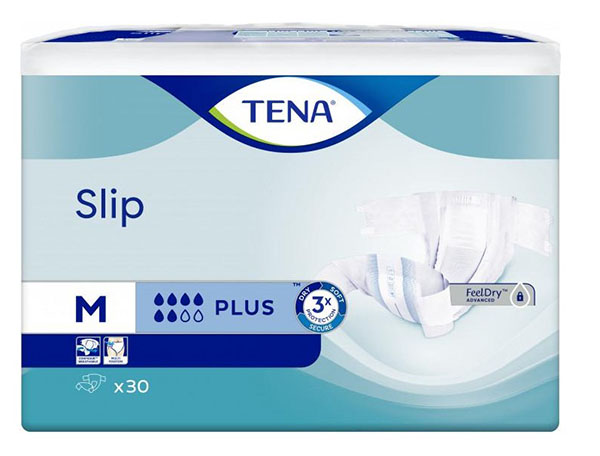 Подгузники для взрослых Tena Slip Plus Medium 70-110 см 30 шт.