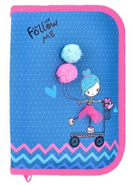 Пенал школьный Follow me 22005C CLASS разноцветный