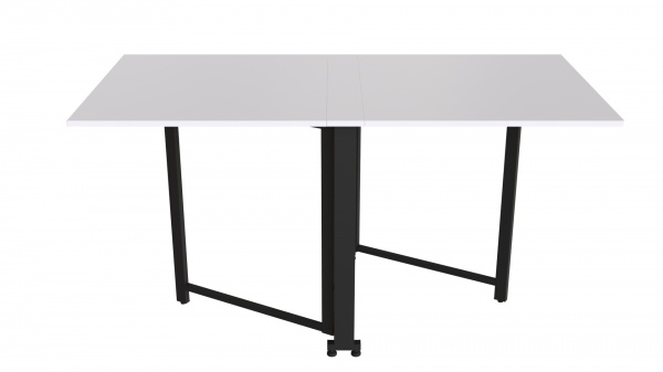 Стіл-книжка трансформер Оріон-2 ДСП біле/чорний 