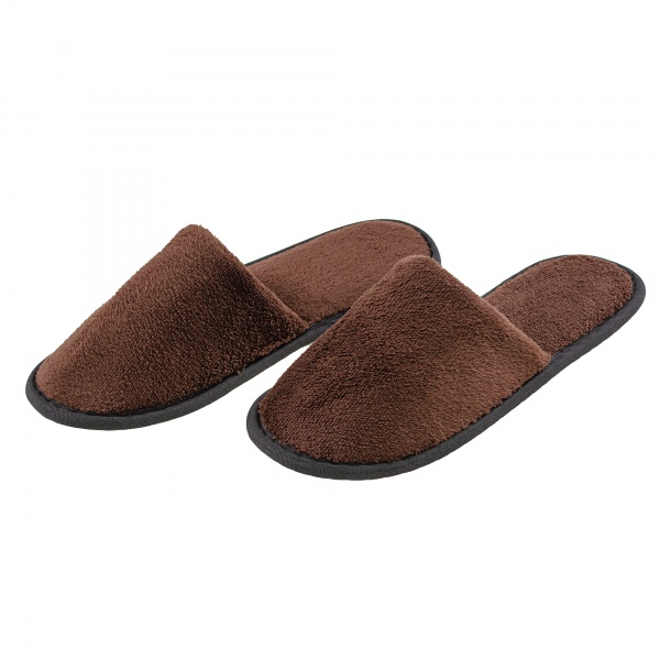 Тапки домашние Homeline велюр 168579 р.42 шоколадный 