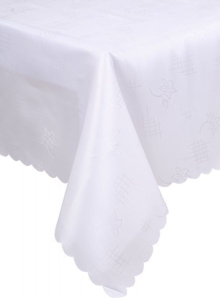 Скатерть Dertsiz 110x160 см белый Karna 