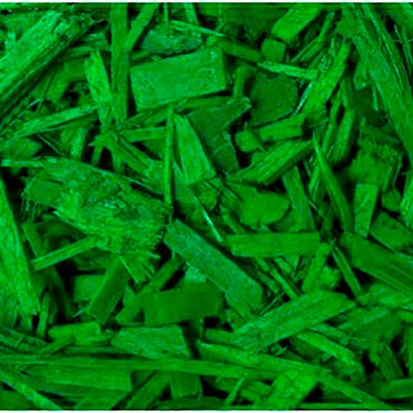 Мульча древесная декоративная колорированная, цвет ЗЕЛЕНЫЙ 60л PREMIUM