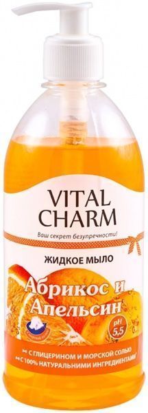 Мило рідке Vital Charm Абрикос та апельсин 500 мл