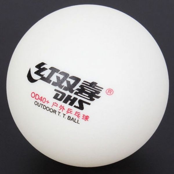 Набір м'ячів DHS М'ячі для настільного тенісу біл. OD40 Cell-Free Dual Outdoor 40+ мм DHS (80886687) 
