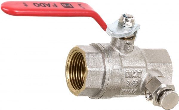 Кран шаровой FADO S.r.l со спускником 3/4