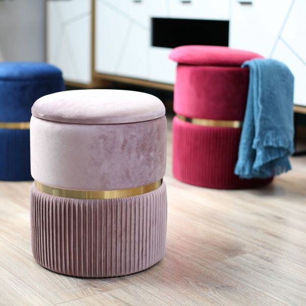 Сундук-пуф Bernard 31,5х31,5х38 см пудровый 