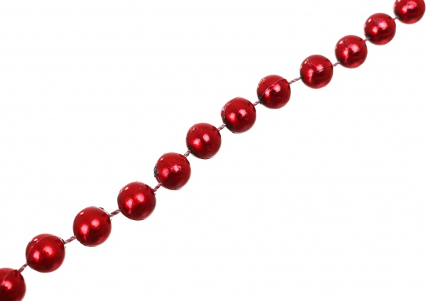 Бусы для елки 6 цветов 12 мм 8 м в ассортименте