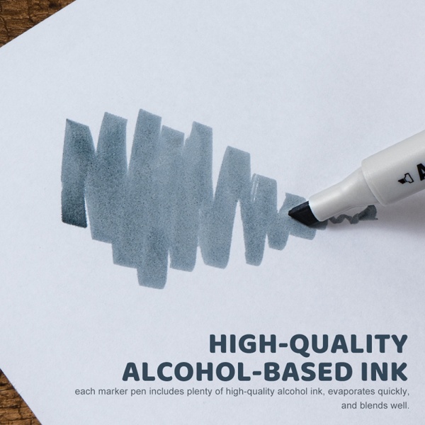 Набор маркеров Arrtx OROS ASM-03GY 32 цвета, серые оттенки LC302543 