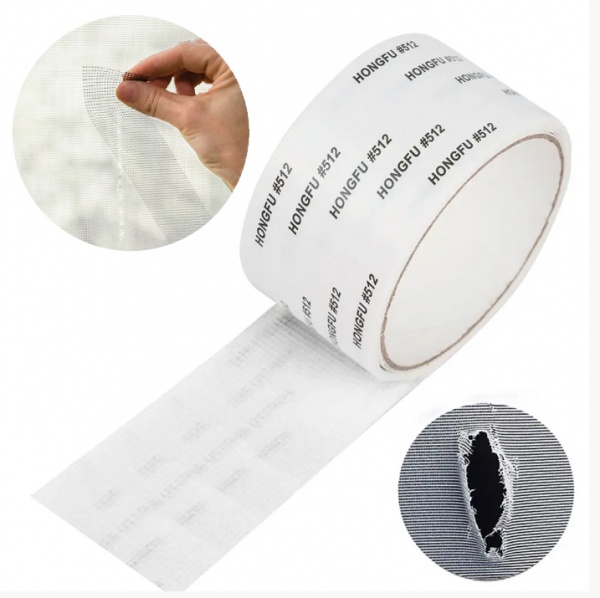 Стрічка клейка для москітної сітки біла 50 мм 2 м 170 мкм