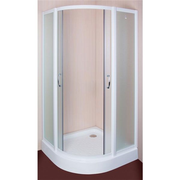 Душевая кабина Korra K-225 1000x1000x1995 профиль белый, стекло мат.