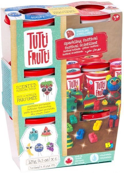 Пластилин Tutti-Frutti Фруктовые ароматы блестки BJTT15071